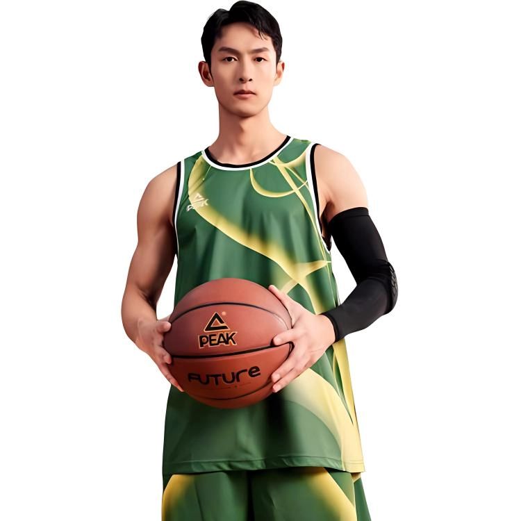 匹克 篮球训练系列 无袖透气篮球服套装 男款 深绿