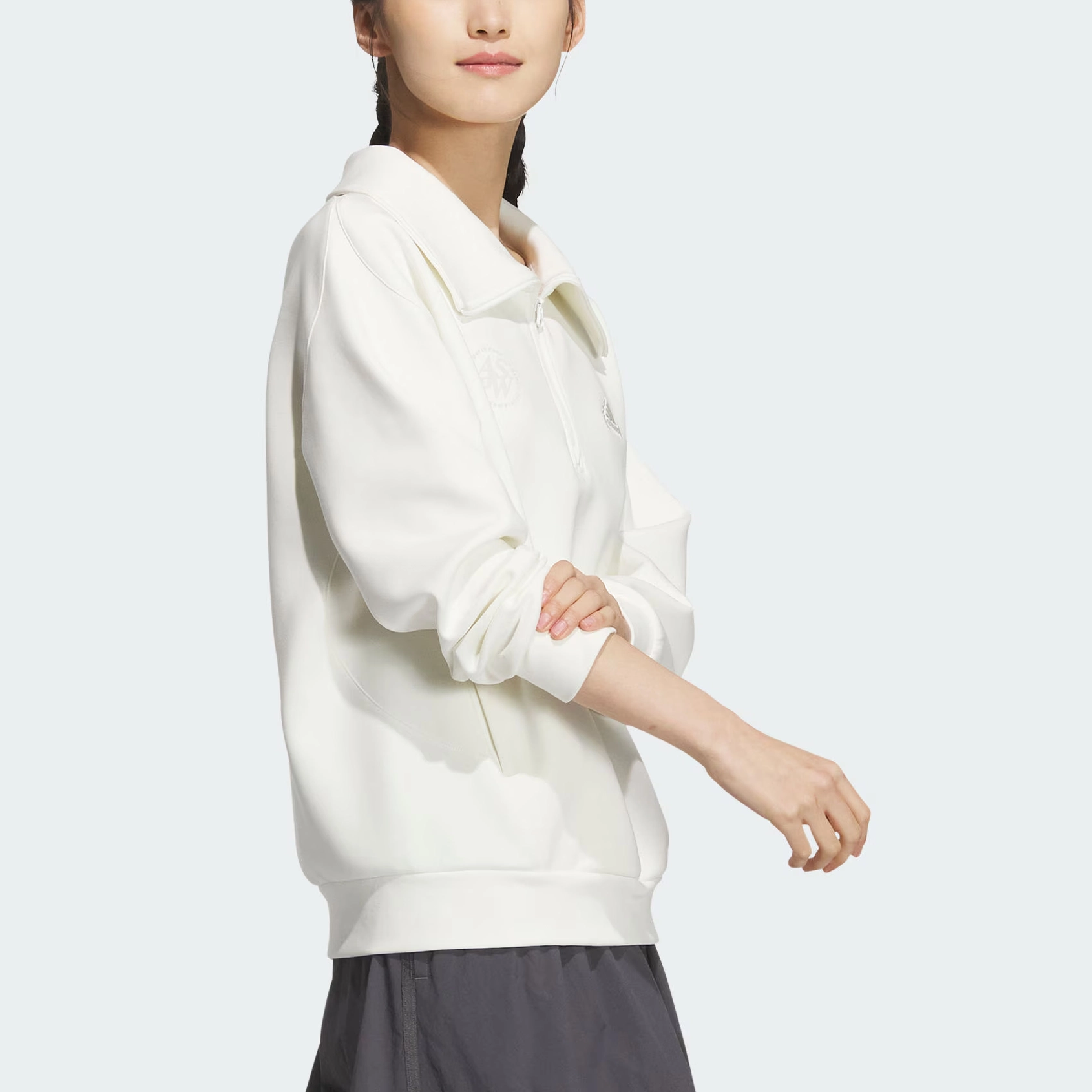adidas Lounge FW24 HALF-ZIP SWEATSHIRT HOODIE