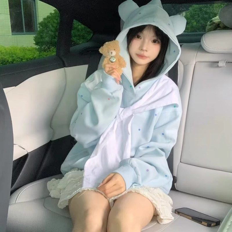 寻星记 多风格融合舒适亲肤简约百搭连帽上衣卫衣 男女同款