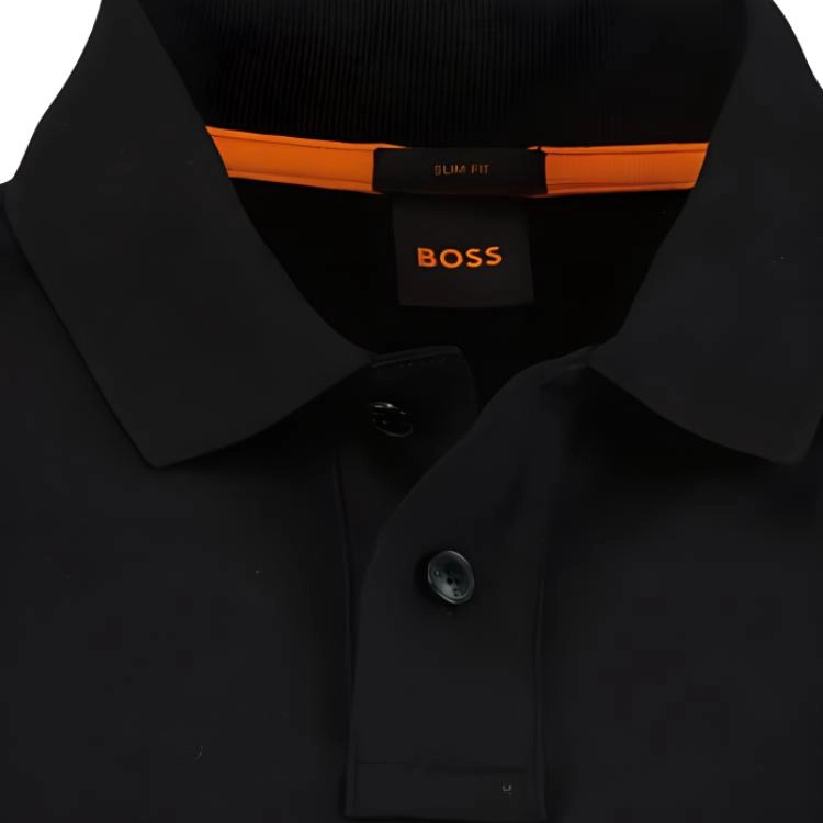 HUGO BOSS Stretch-Cotton Polo Shirt With Logo Psstch Polo
