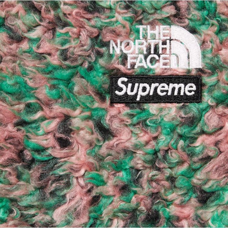 Supreme SS23 x The North Face HIGH PILE FLEECE LS TOP Logo