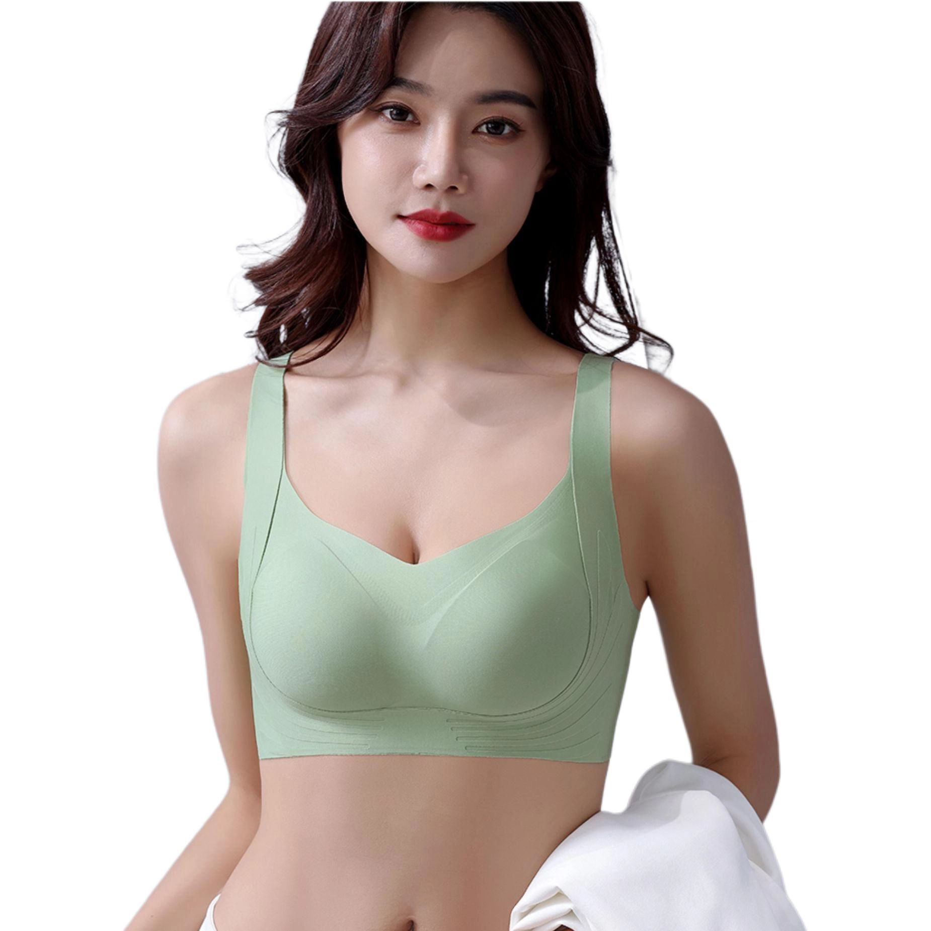 欧迪芬 纯色简约舒适无痕聚拢文胸 女款