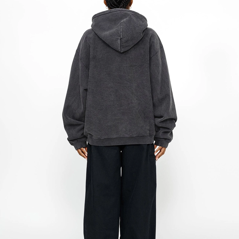Stussy FW24 ZIP HOODIE FADED GRAPHIC logo