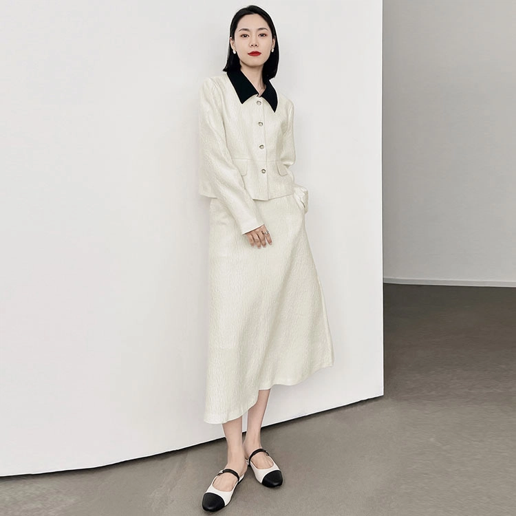 美洋  肌理撞色休闲长裙 女款