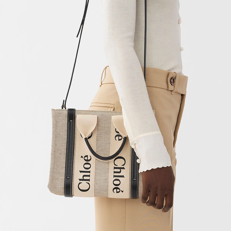 Chloe Woody Logo Tote