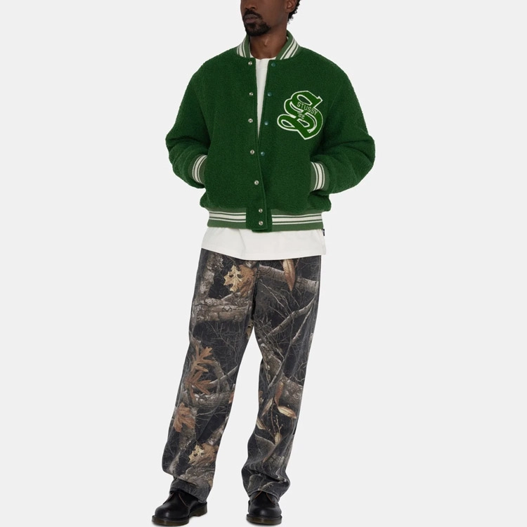 Stussy FW22 Casentino Wool Varsity Jacket