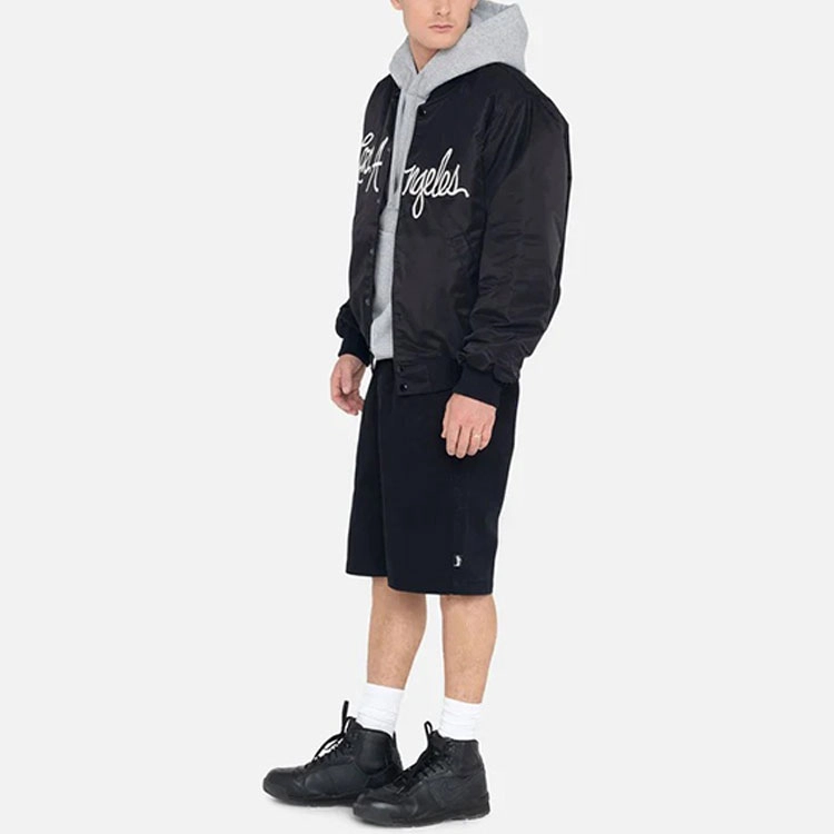 Stussy SS23 LA CHAPTER SATIN VARSITY JACKET