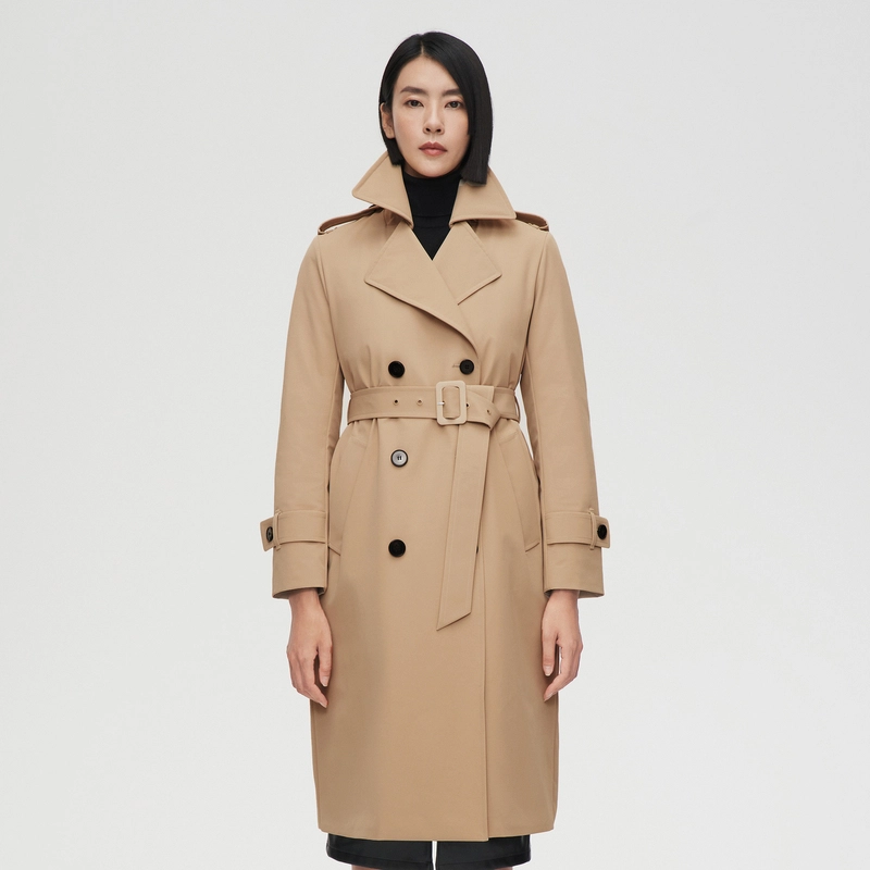 【波司登秀场款】波司登 排扣长袖风衣轻薄羽绒服 女款