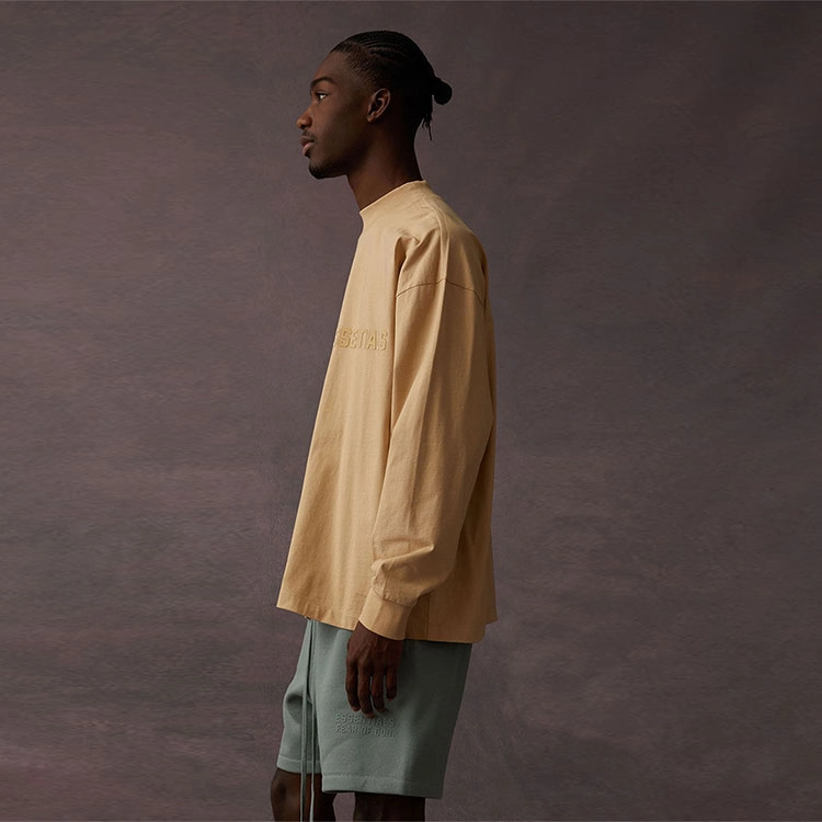 Fear of God Essentials LS Tee Sand LogoT