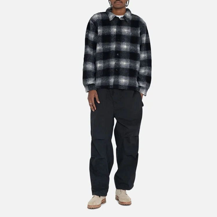 Stussy SS23 PLAID SHERPA SHIRT