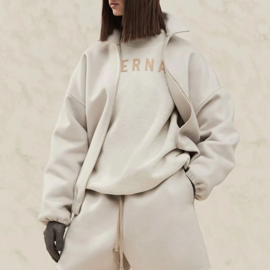 Fear of God ETERNAL Fleece Crewneck Warm Heather Oatmeal