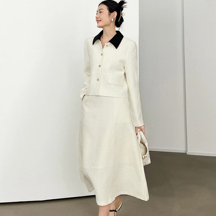 美洋  肌理撞色休闲长裙 女款