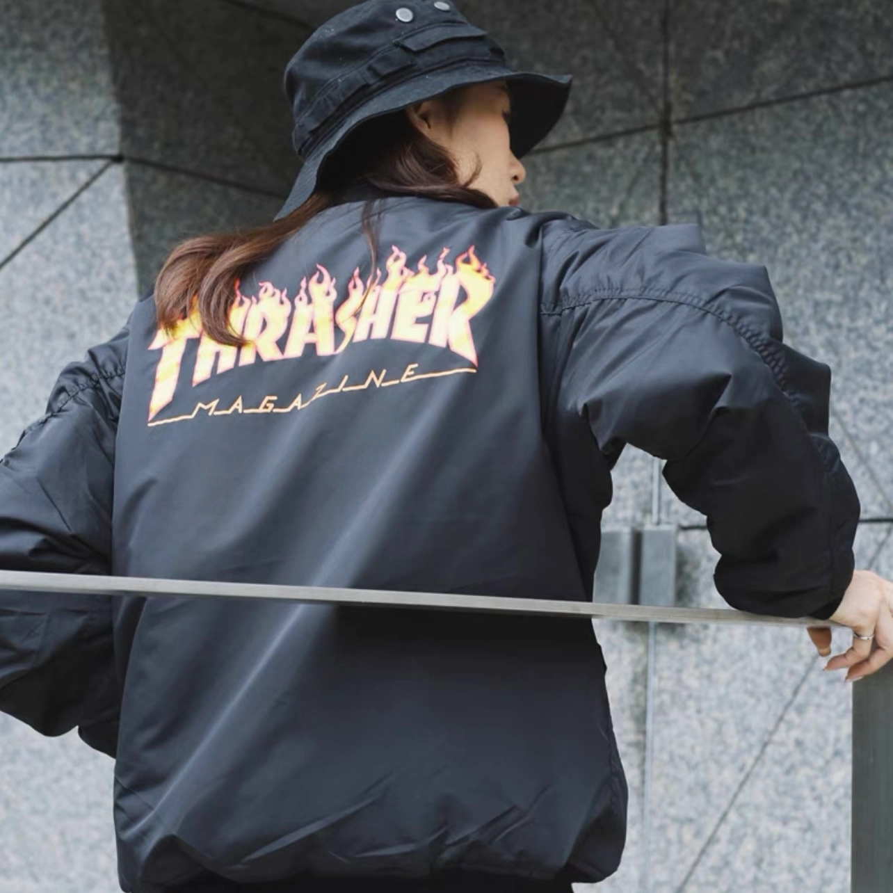 Thrasher x Rothco MA-1logo