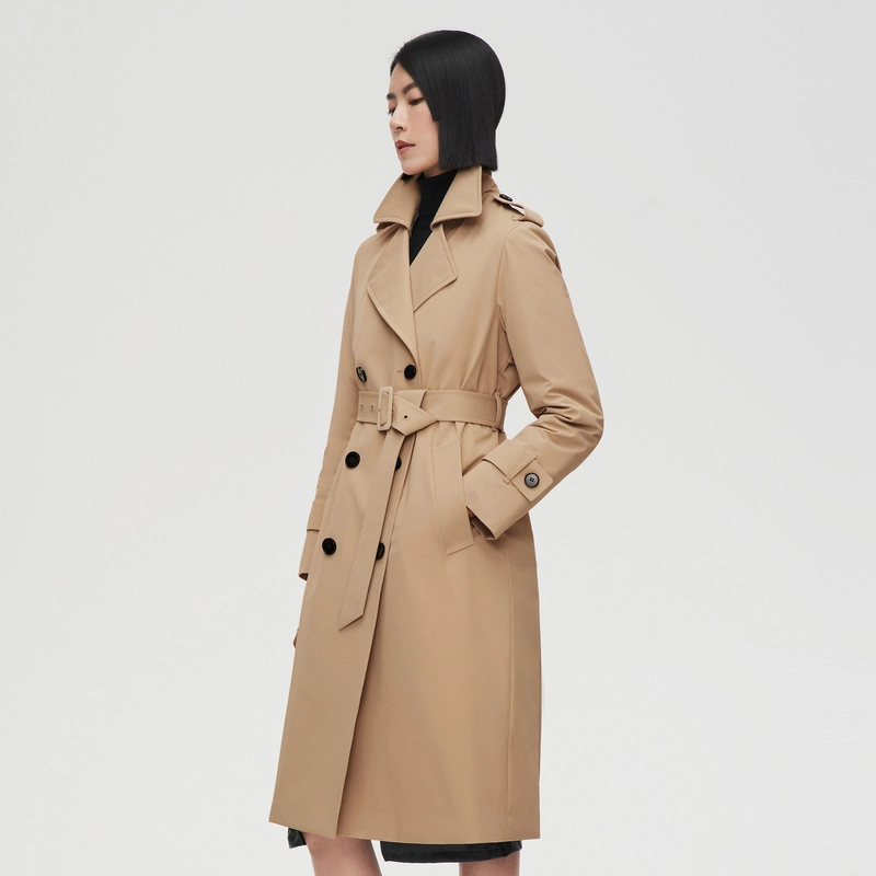 【波司登秀场款】波司登 排扣长袖风衣轻薄羽绒服 女款