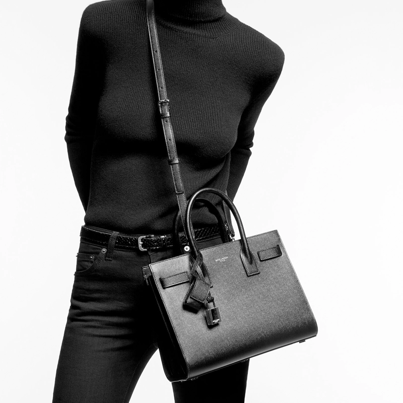 SAINT LAURENT YSL SAC DE JOUR Baby Logo Tote