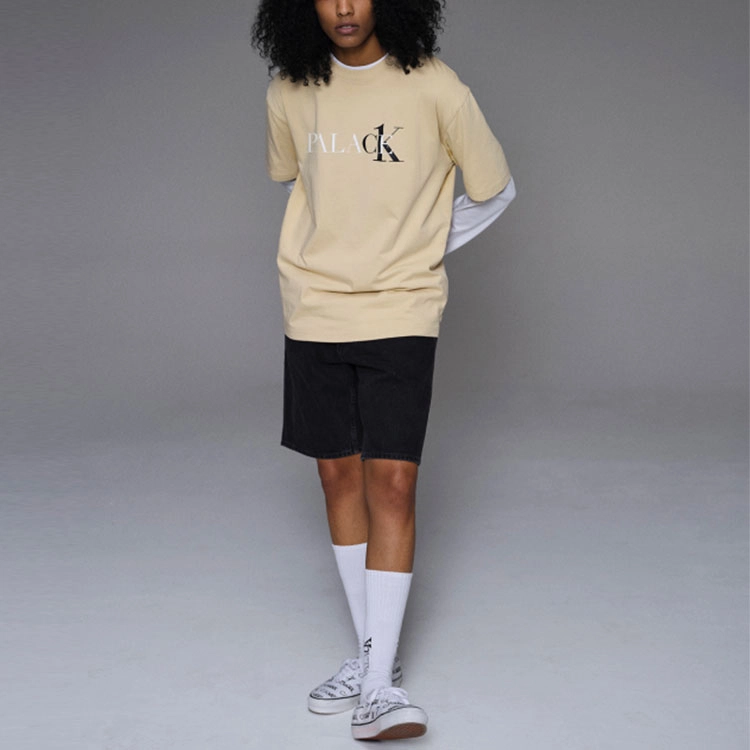 PALACE x Calvin Klein SS22 T-Shirt Wheat LogoT