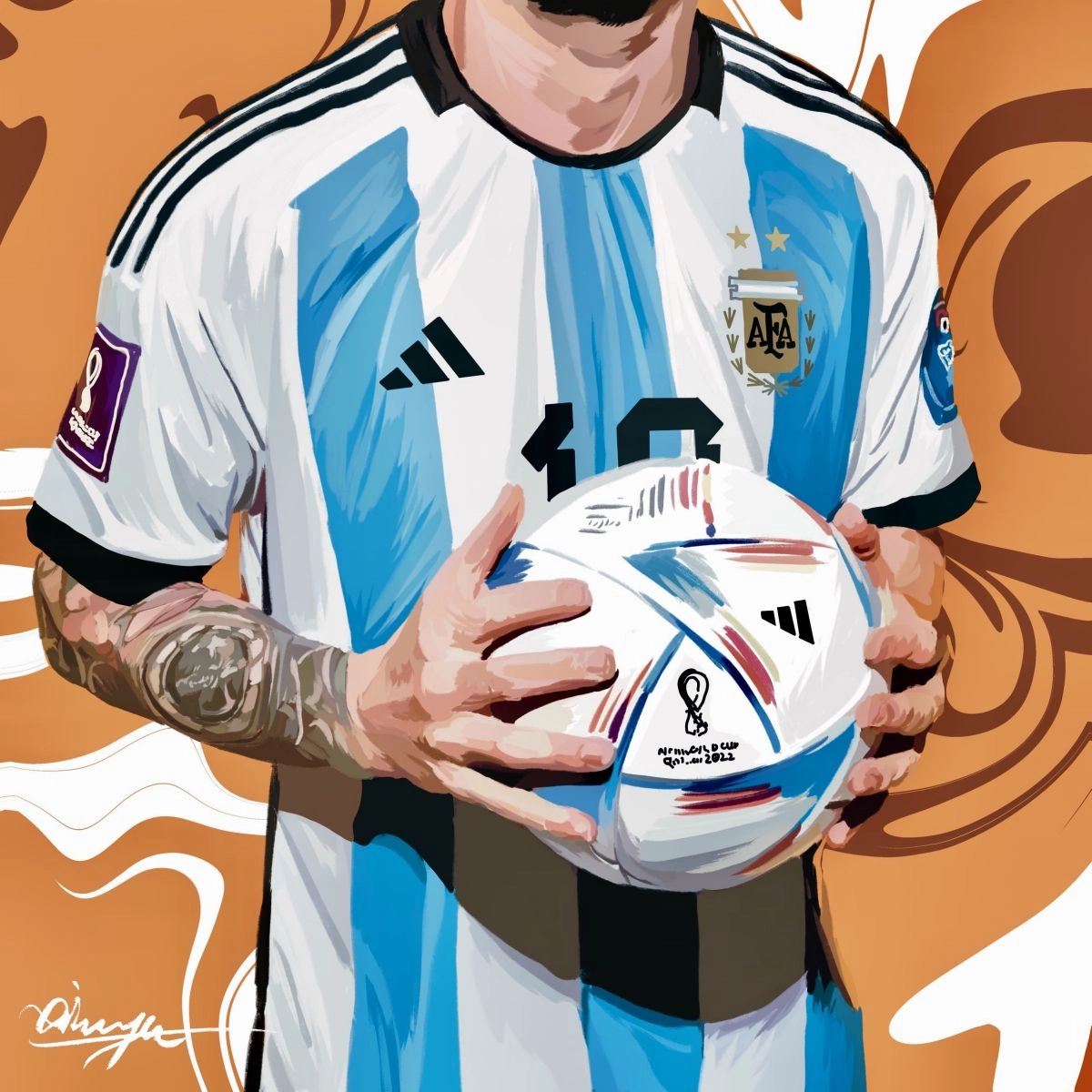 King of football-Messi 03 23*33cm