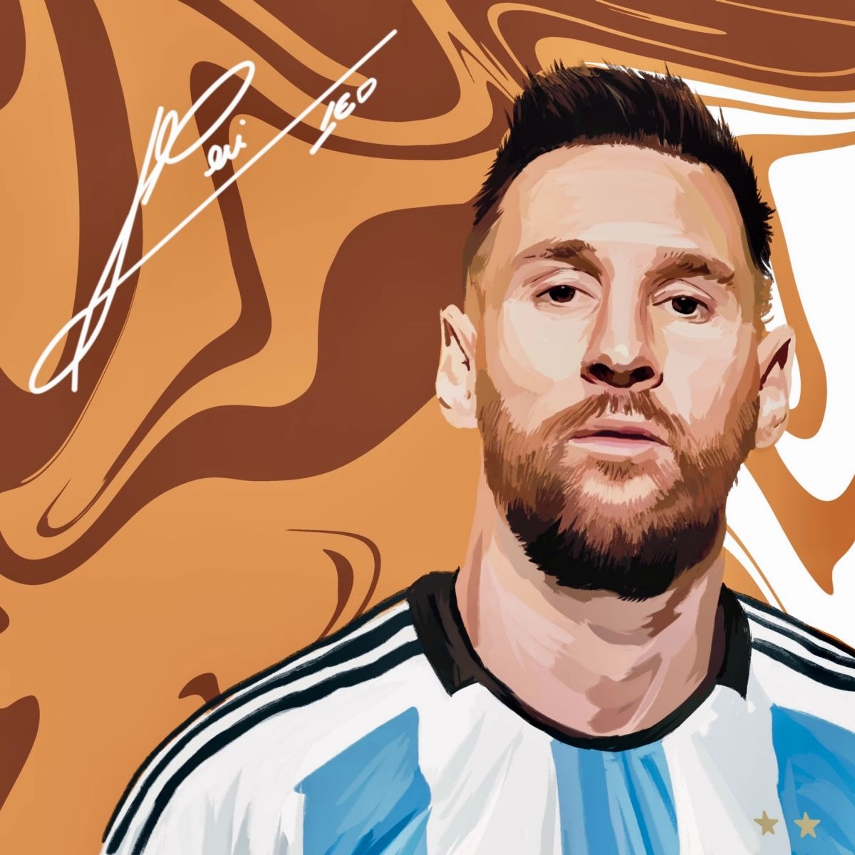 King of football-Messi 03 23*33cm