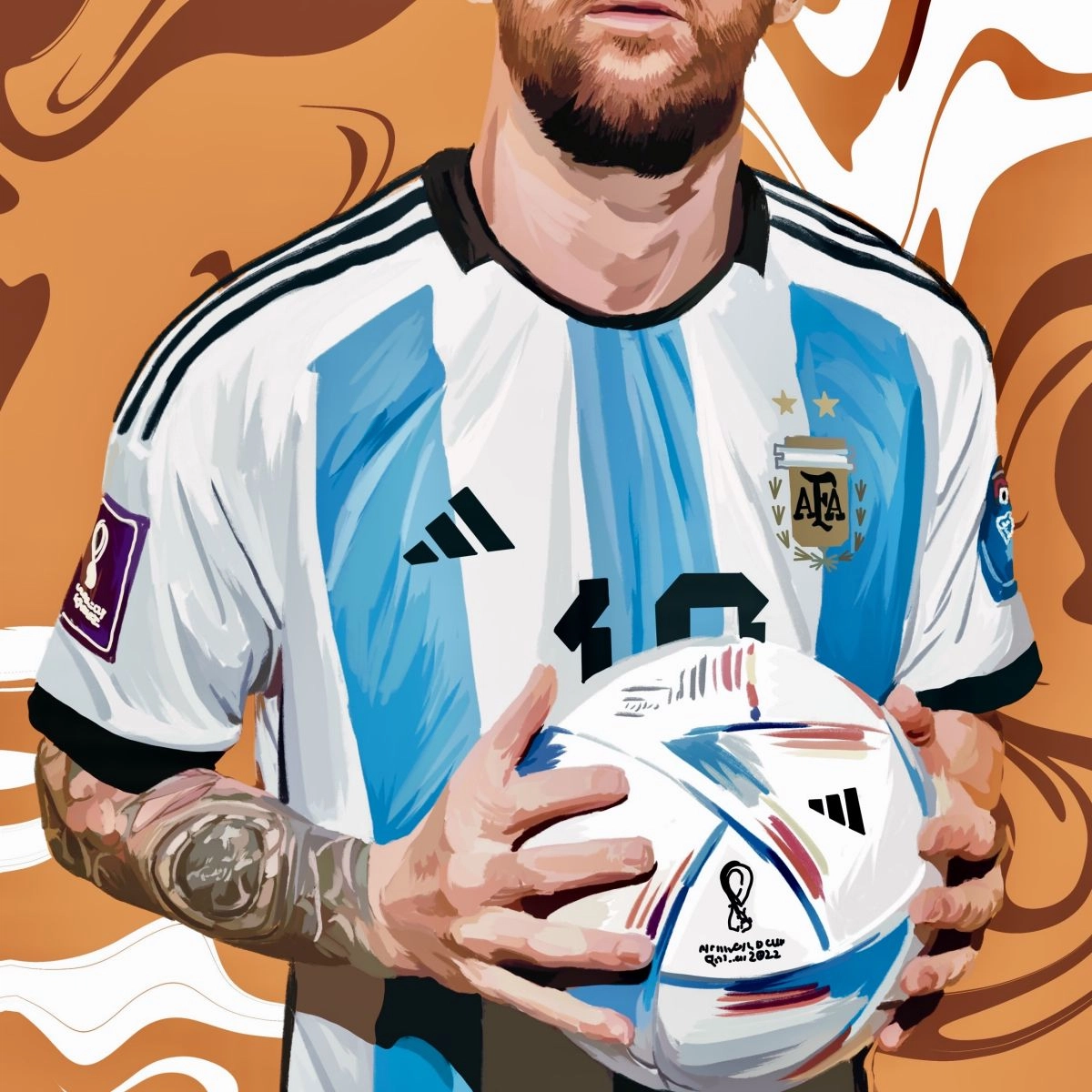 King of football-Messi 03 23*33cm