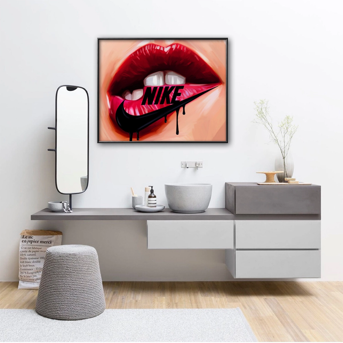 JELLY MUSCLEThe Red Lip Rebel 40*50cm