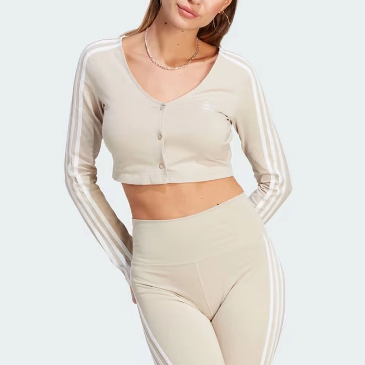 adidas originals Adicolor Classics 3-Stripes Button Long Sleeve Tee T