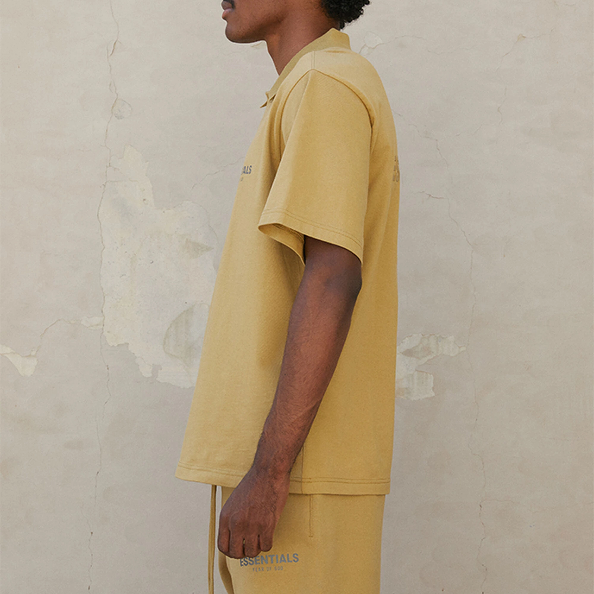 Fear of God Essentials FW21 Ss Polo Amber LogoPolo
