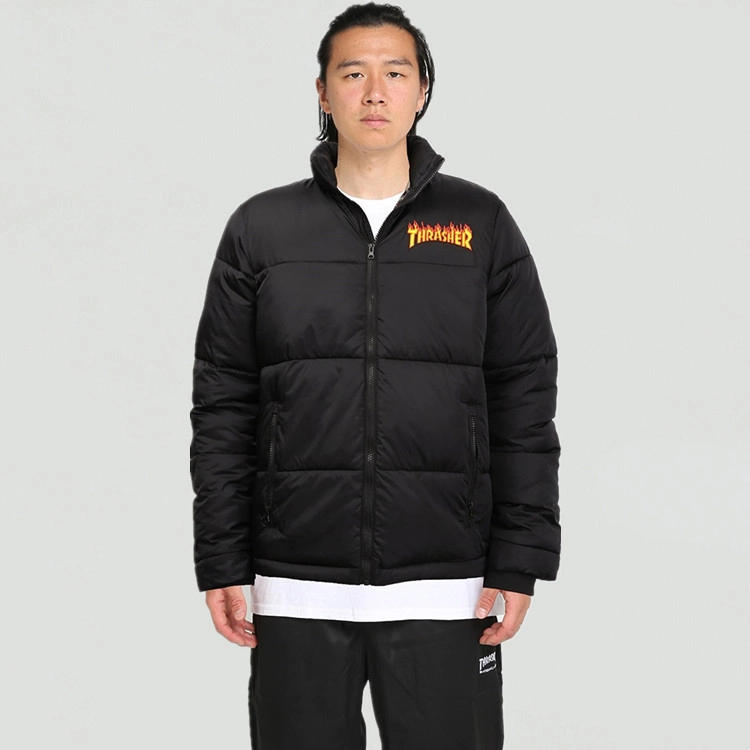 Thrasher Puffer Jacket Logo