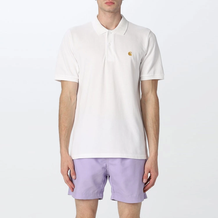Carhartt WIP SS22 Chase Pique Polo Chase Logo LogoPolo