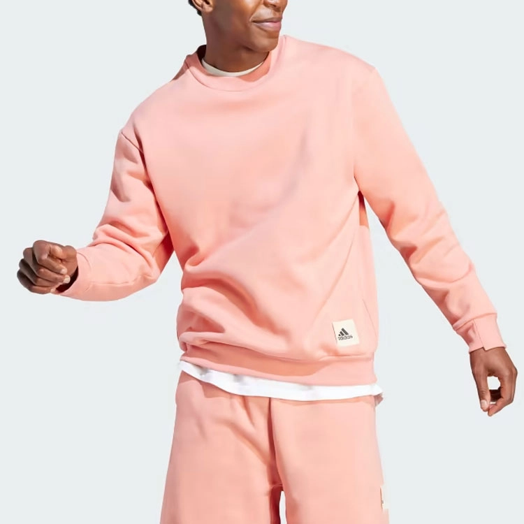 adidas Lounge Fleece Sweatshirt Logo