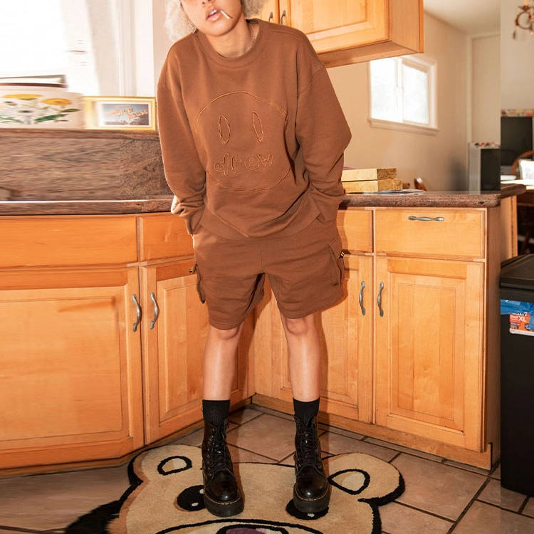 Drew House SS22 Cargo Sweatshort Brown