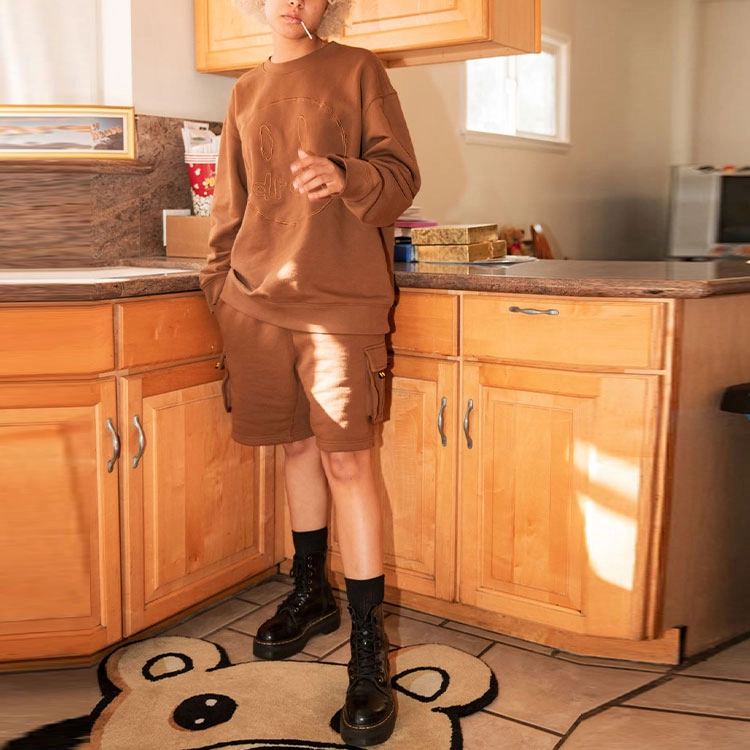 Drew House SS22 Cargo Sweatshort Brown