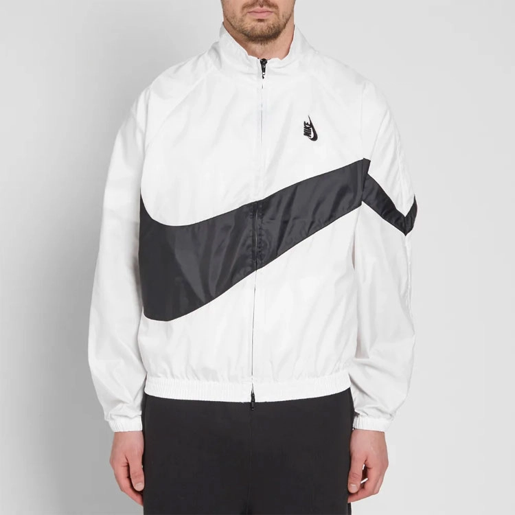 Nike Lab Heritage Jacket White Black BIG SWOOSH Logo