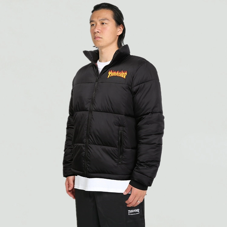 Thrasher Puffer Jacket Logo