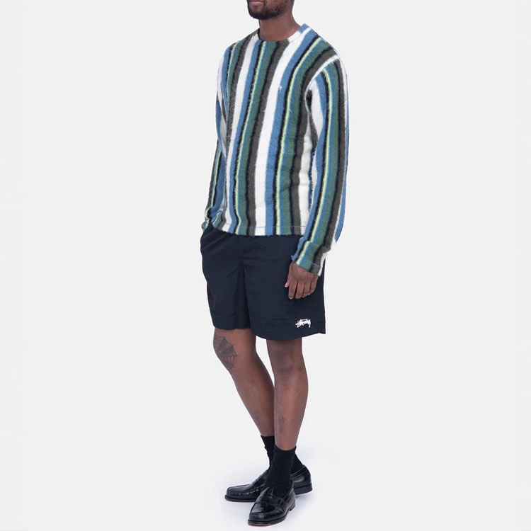 Stussy SS22 Vertical Striped Knit Crew
