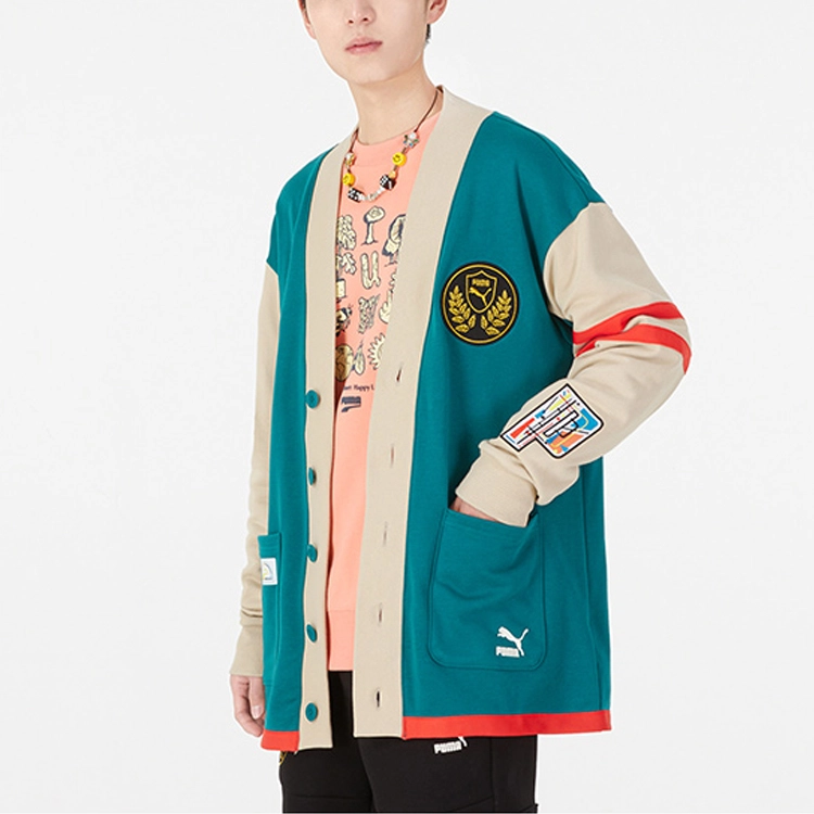 Puma Mix Badge Long Cardigan Logo