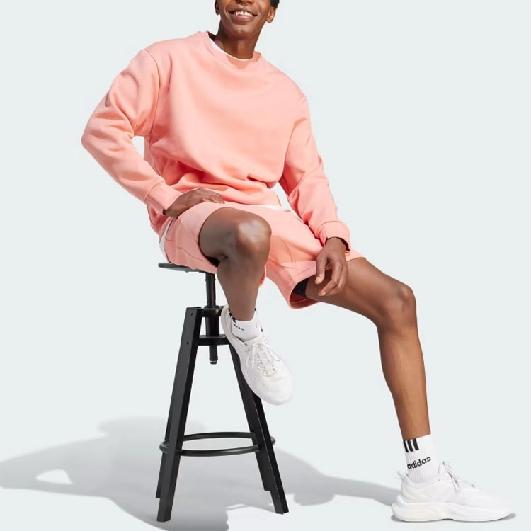 adidas Lounge Fleece Sweatshirt Logo