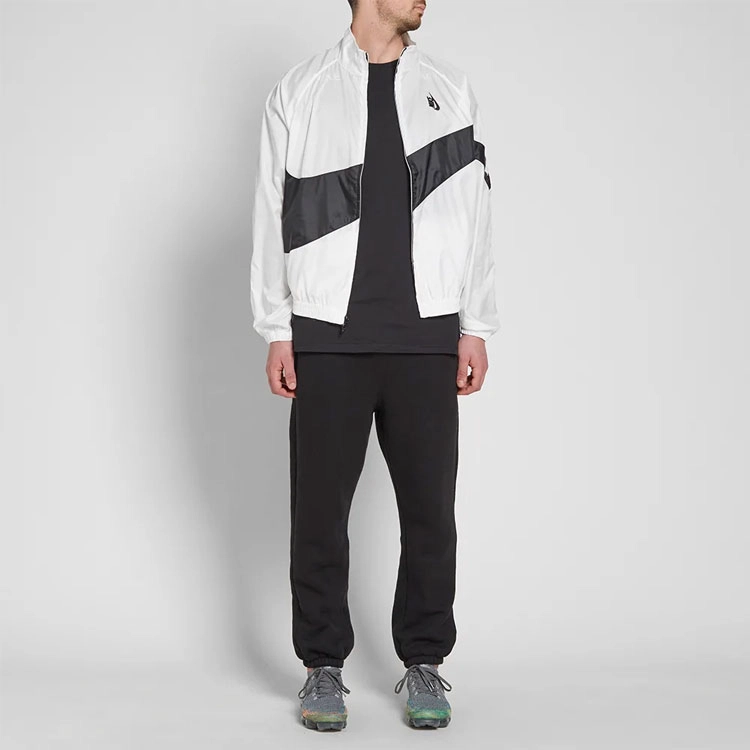 Nike Lab Heritage Jacket White Black BIG SWOOSH Logo