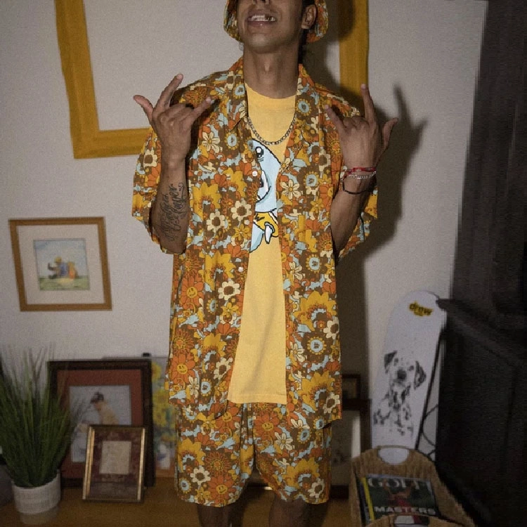 Drew House FW21 Rayon Camp Ss Shirt Vintage Floral