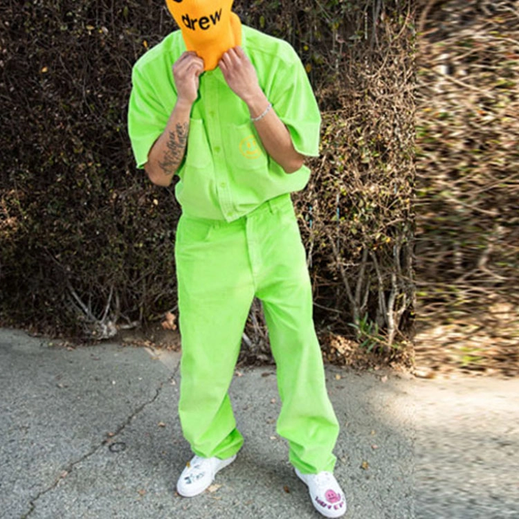 Drew House SS22 Corduroy Carpenter Pant Lime