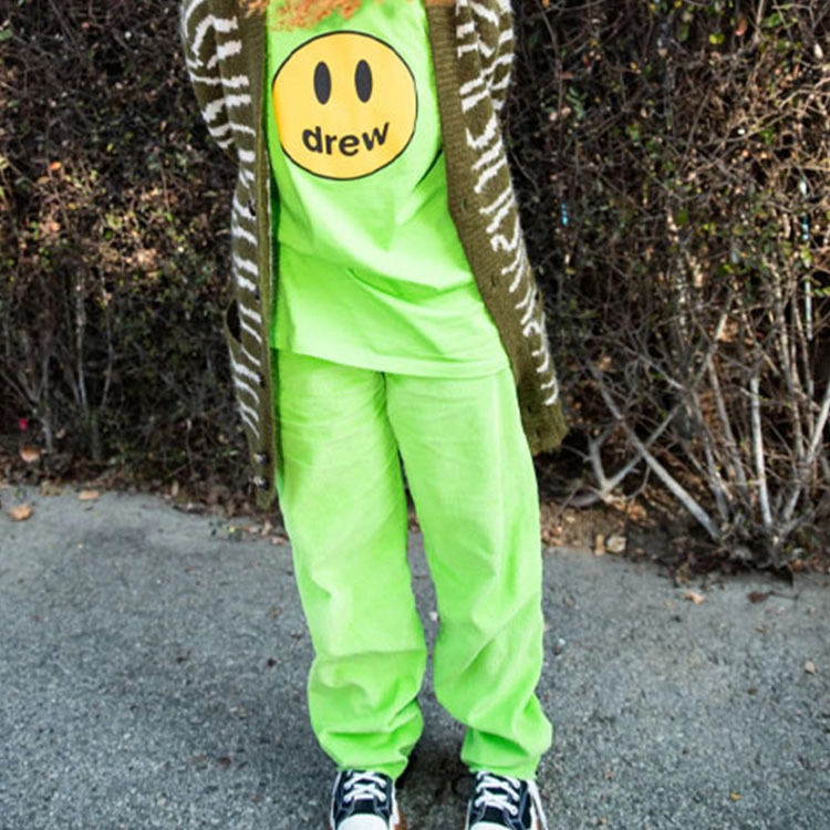 Drew House SS22 Corduroy Carpenter Pant Lime