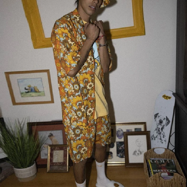 Drew House FW21 Rayon Camp Ss Shirt Vintage Floral