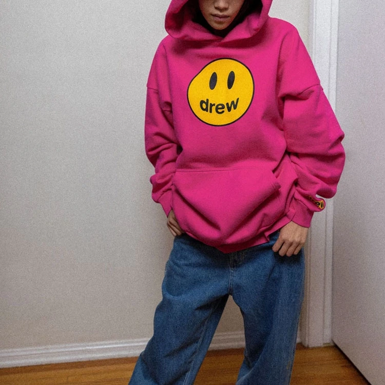 Drew House Mascot Hoodie Magenta Logo