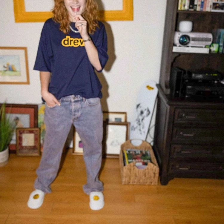 Drew House logo Secret Ss Tee navy LogoT