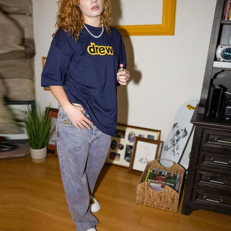 Drew House logo Secret Ss Tee navy LogoT