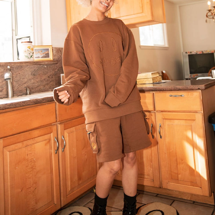 Drew House SS22 Cargo Sweatshort Brown