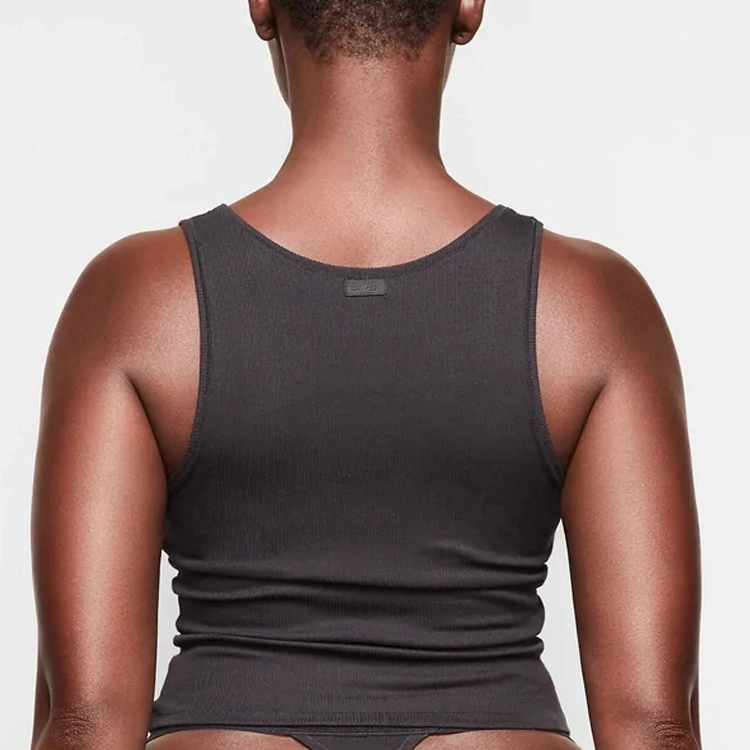 SKIMS COTTON RIB TANK SOOT