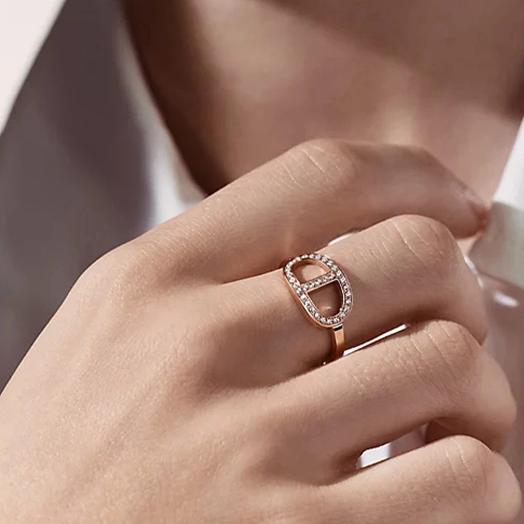 HERMES Chaine d'ancre Verso18k