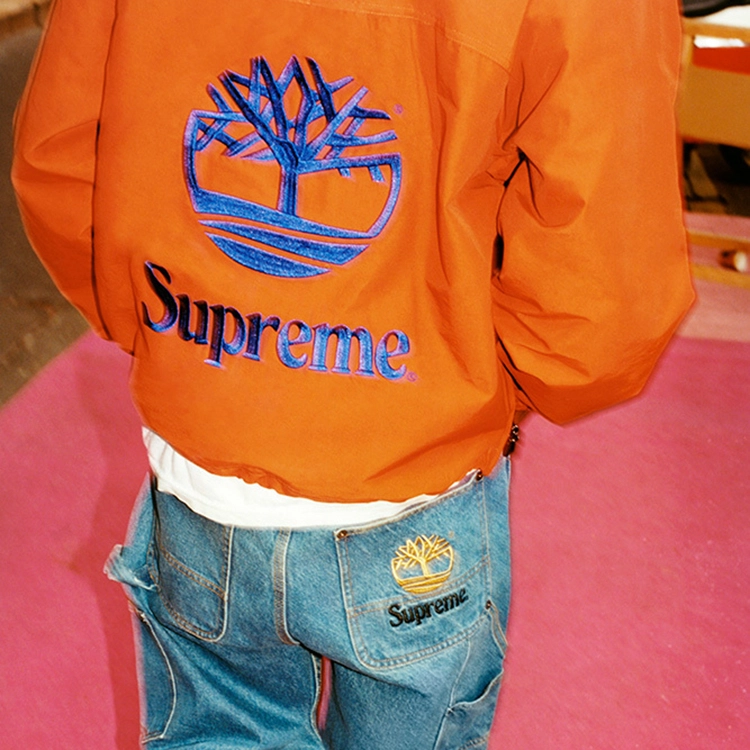 Supreme Week 12 x Timberland Reflective Taping Anorak Logo