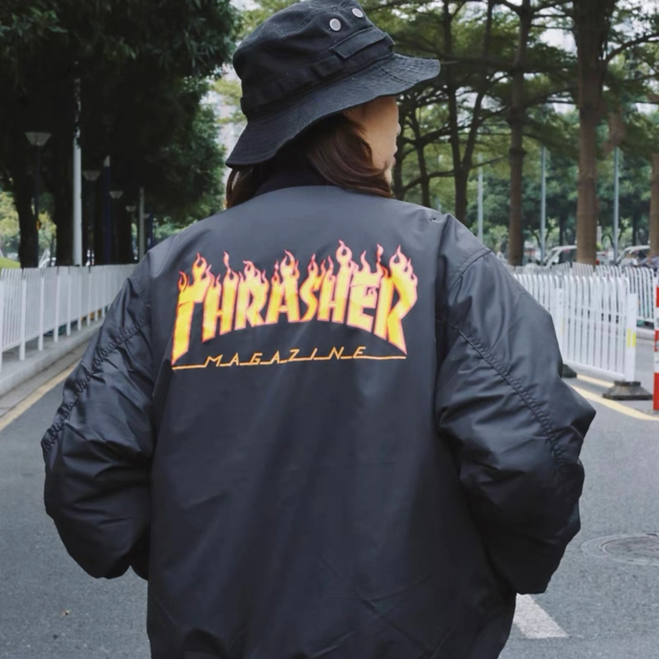 Thrasher x Rothco MA-1logo