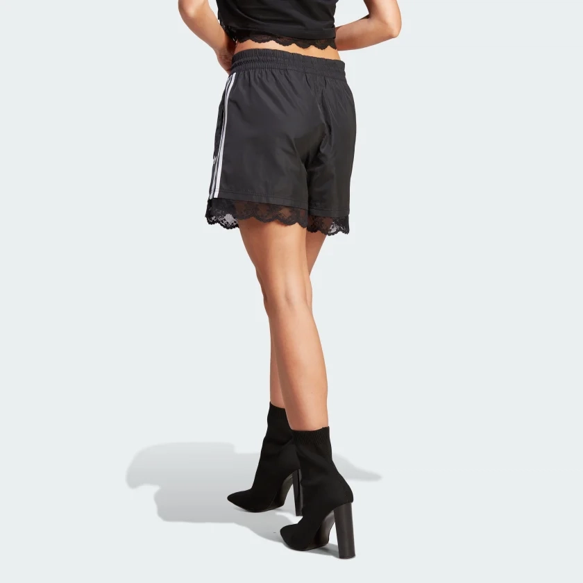 adidas originals Lace Trim 3-Stripes Shorts